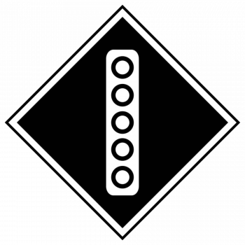 Знак "Поднять токоприемник"